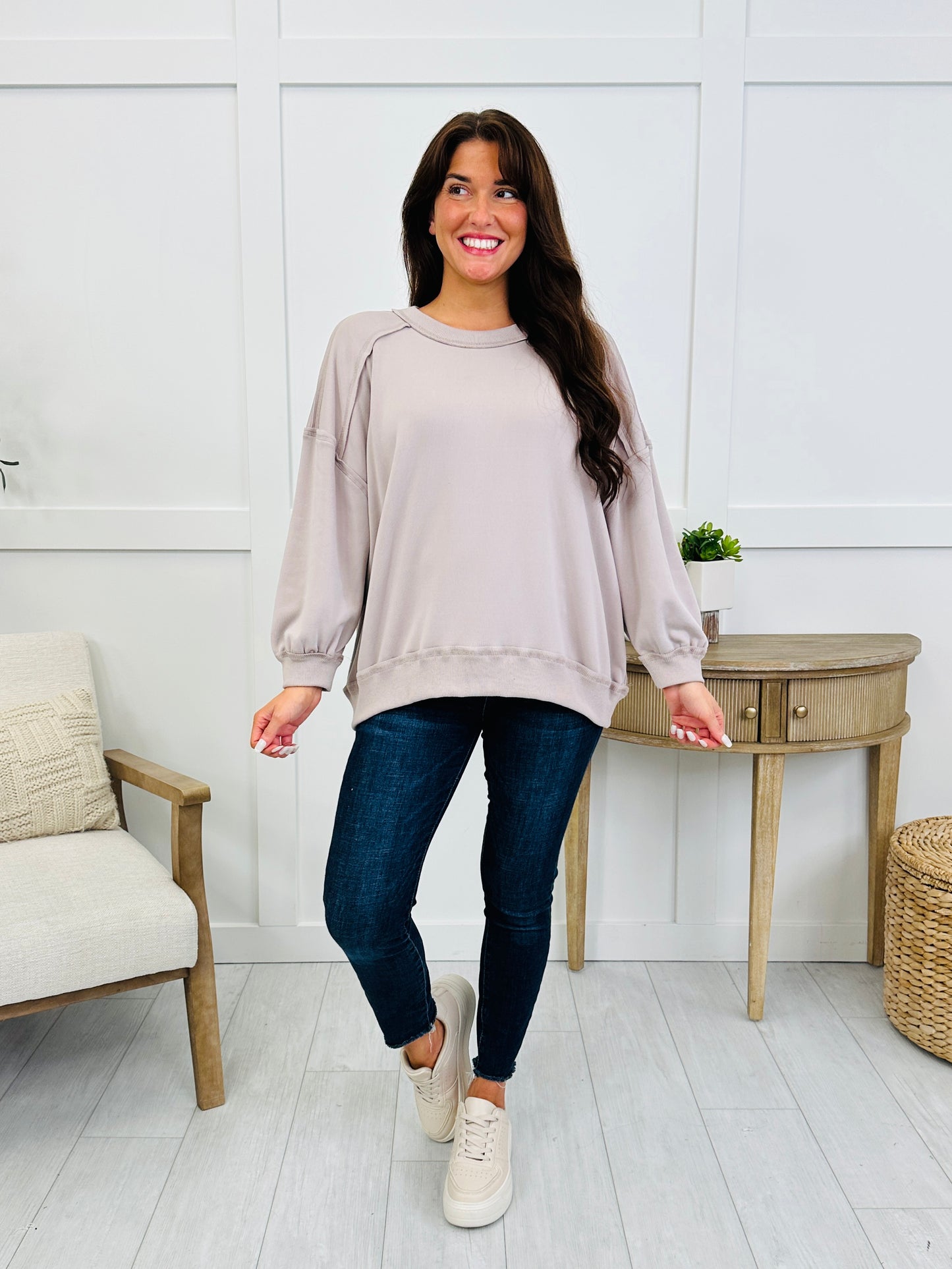 Calm & Collected Pullover In Multiple Colors
