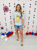 Golden Retriever Flag Graphic Tee