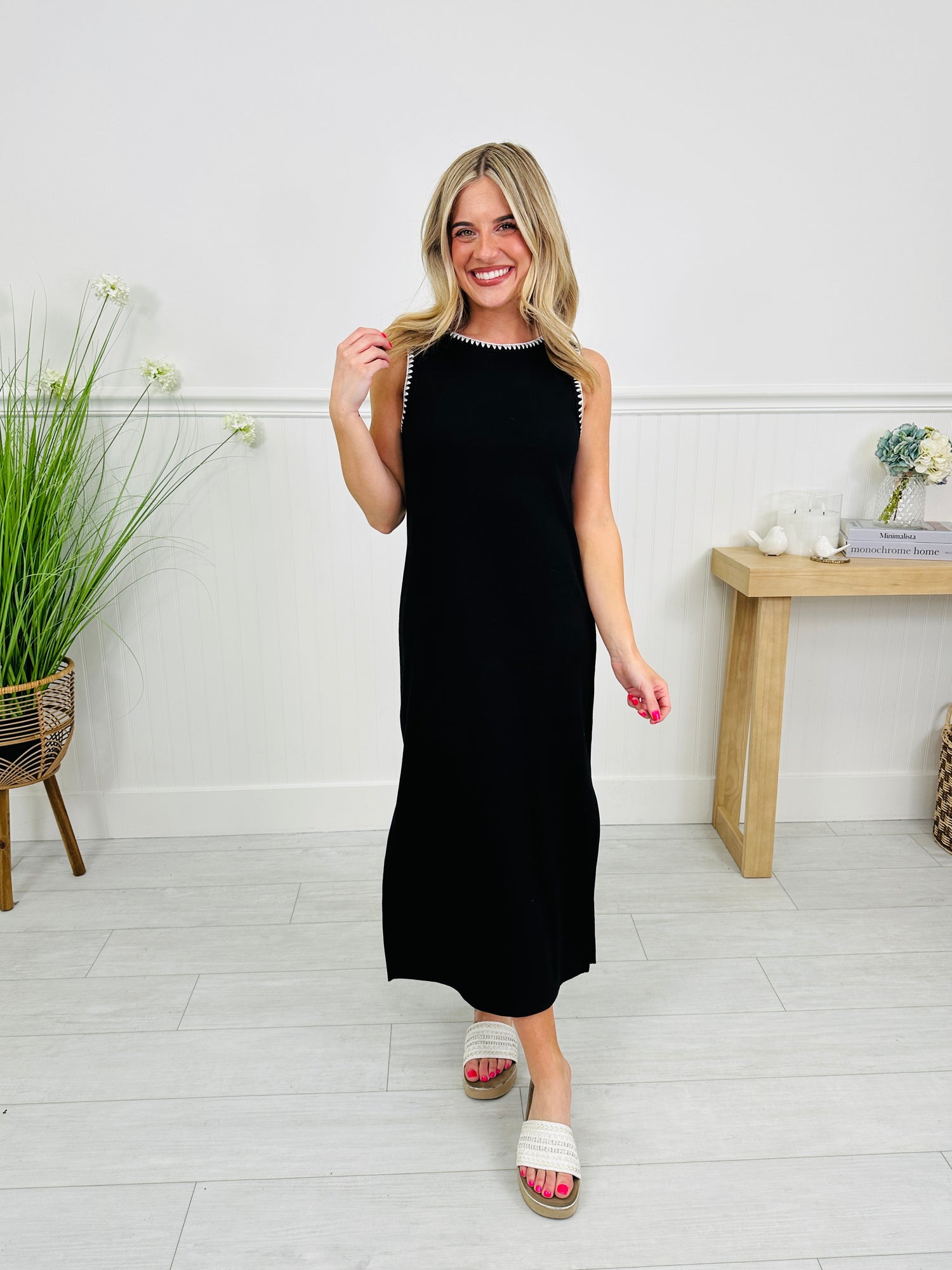 Better Than Basic Midi Dress in Black MOCO Boutique Better Than Basic Midi Dress in Black MOCO Boutique
