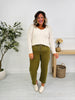 Olive You More Tummy Control Barrel Jeans