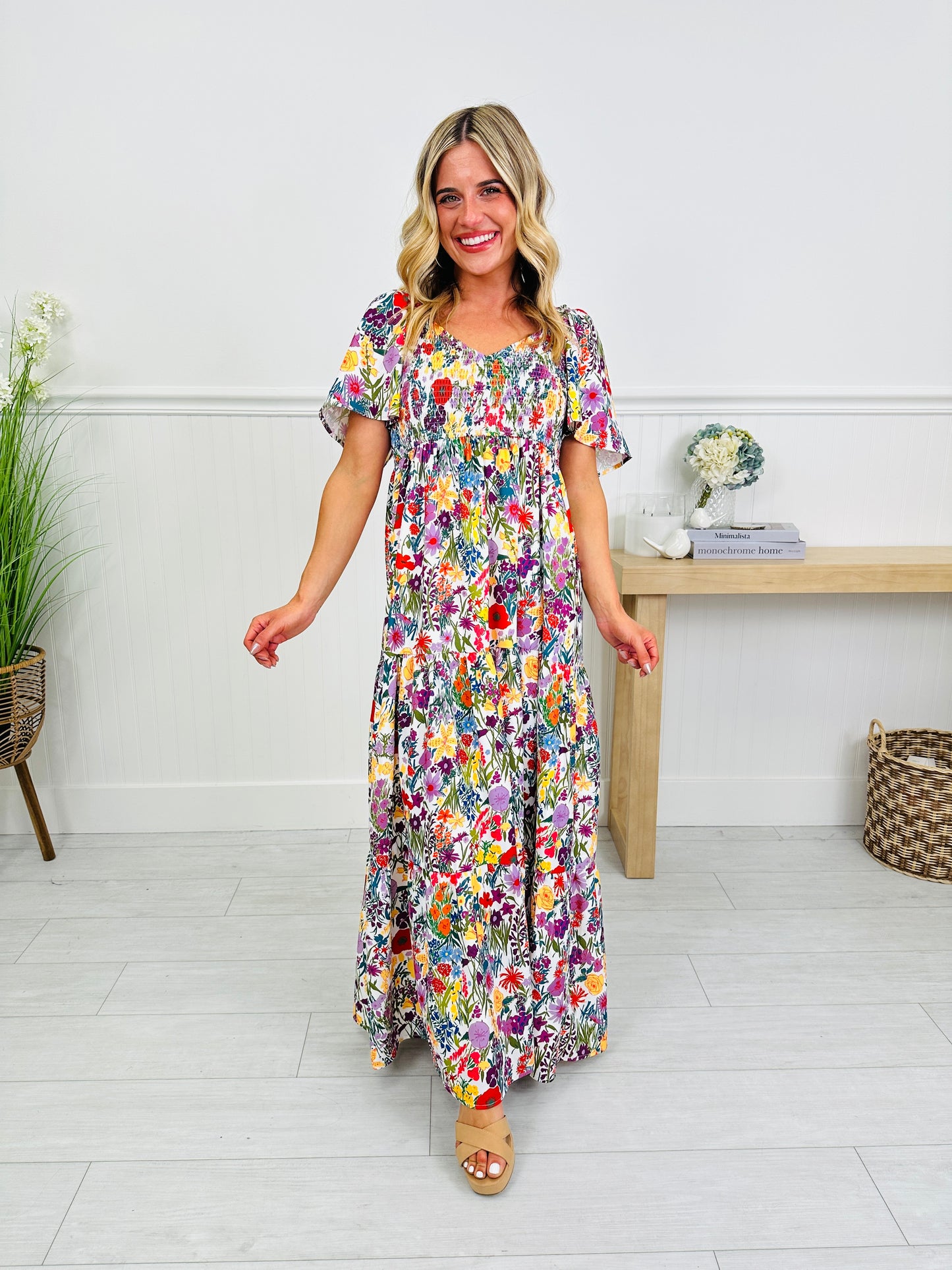 Summer in Bloom Dress in Barcelona Print