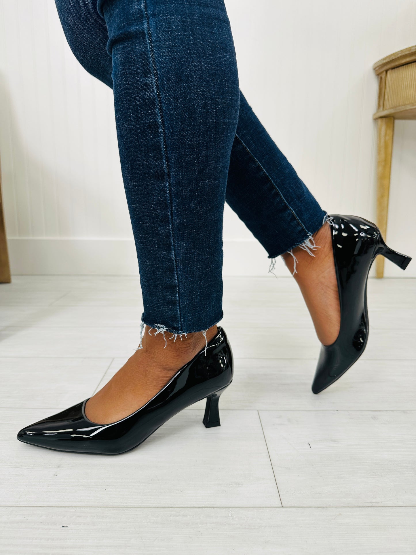 Polished Steps Heels in Black