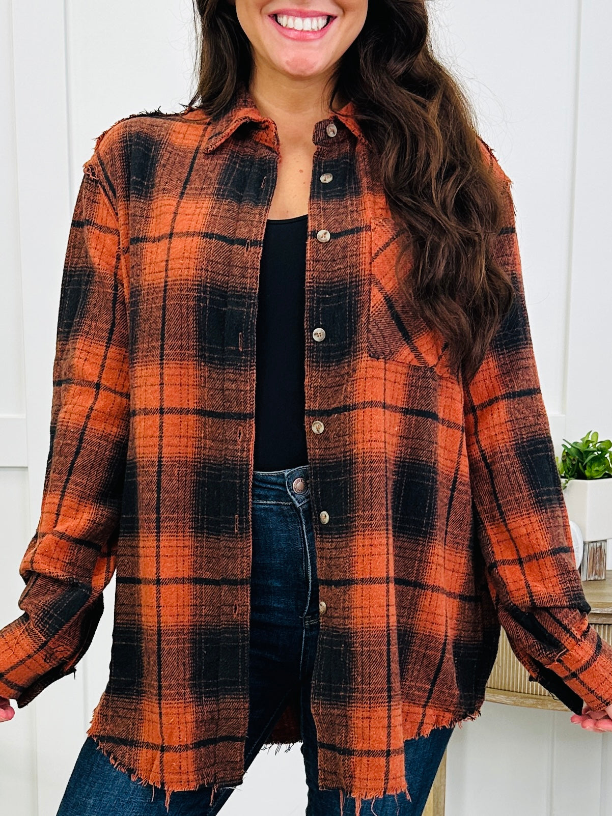 October Weekend Top In Ginger/Black