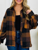 Meet Me At The Bonfire Flannel in Camel/Black