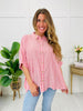 Striped Serenity Top in Ruby