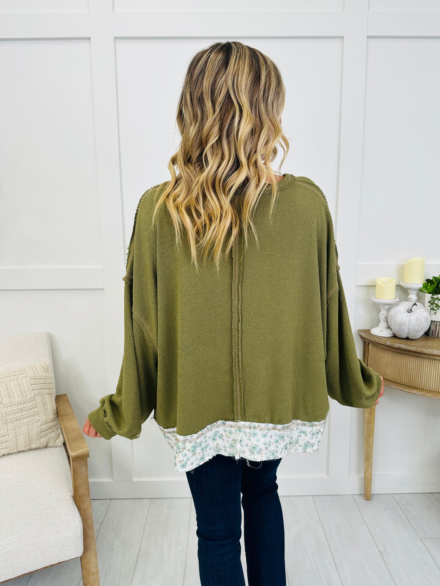 Love Over Everything Sweatshirt in Dried Olive