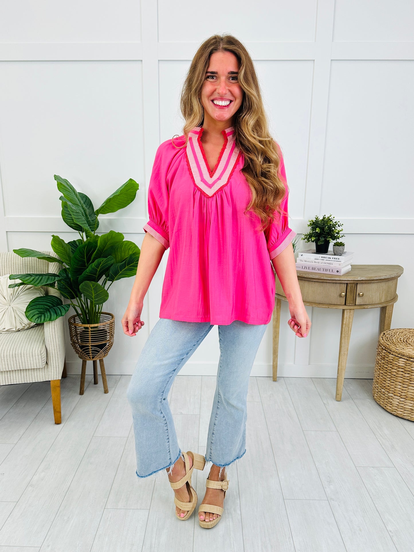 Flirtin’ With Fashion Top In Pink