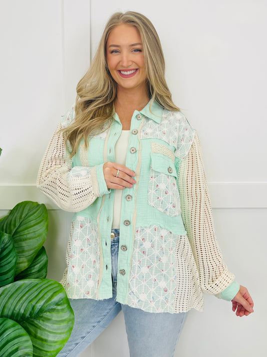 Poetic Patchwork Shacket