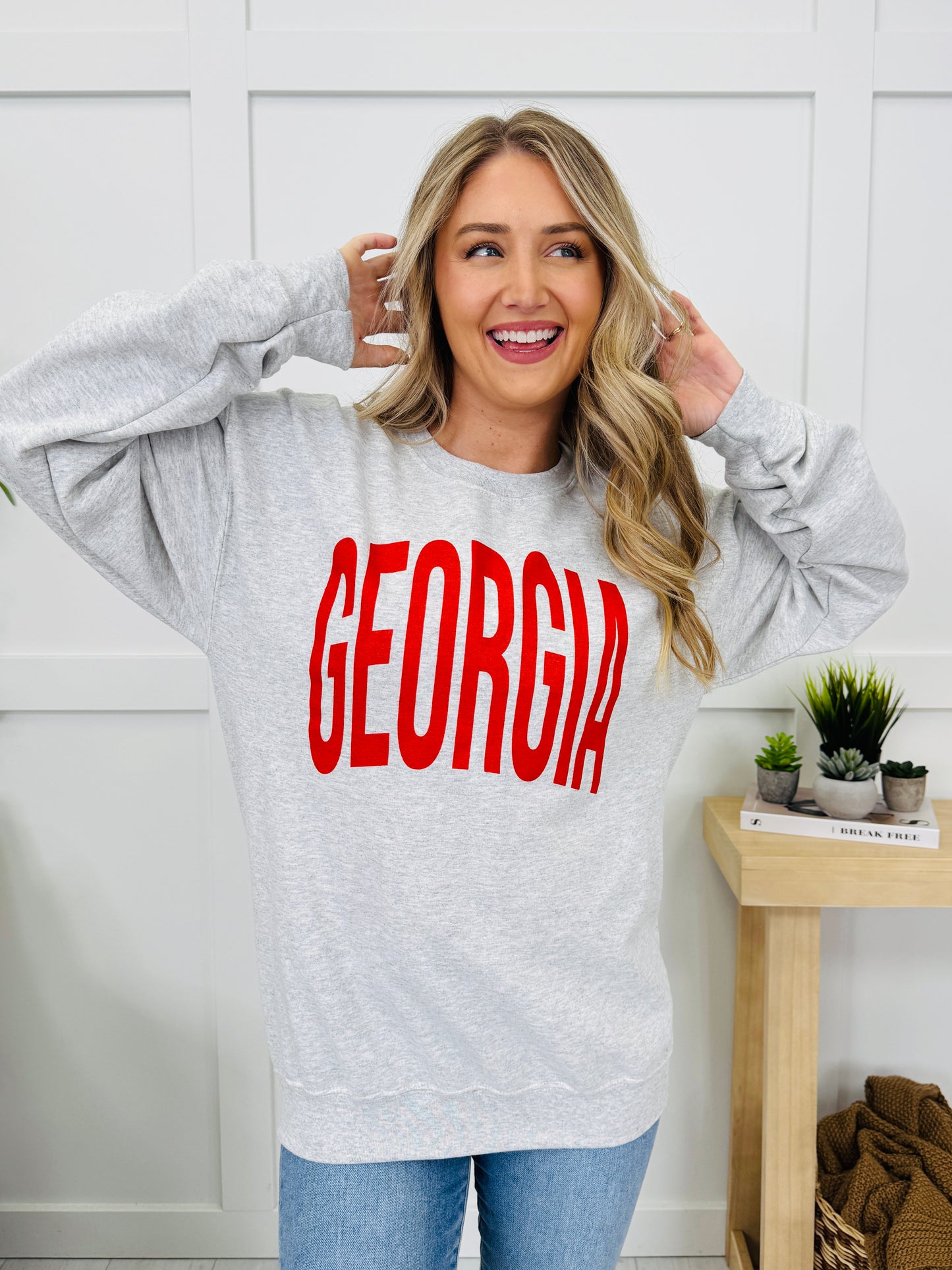 Georgia Reversible GA Graphic Crewneck Sweatshirt
