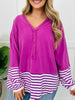 Striped Dreamer Pullover in Orchid
