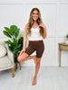 Classic Comfort Biker Shorts in Brown