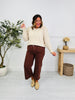 Judy Blue Melt In Your Mouth Chocolate Wide Leg Cropped Jeans