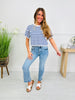 Signature Stripe Top In Blue