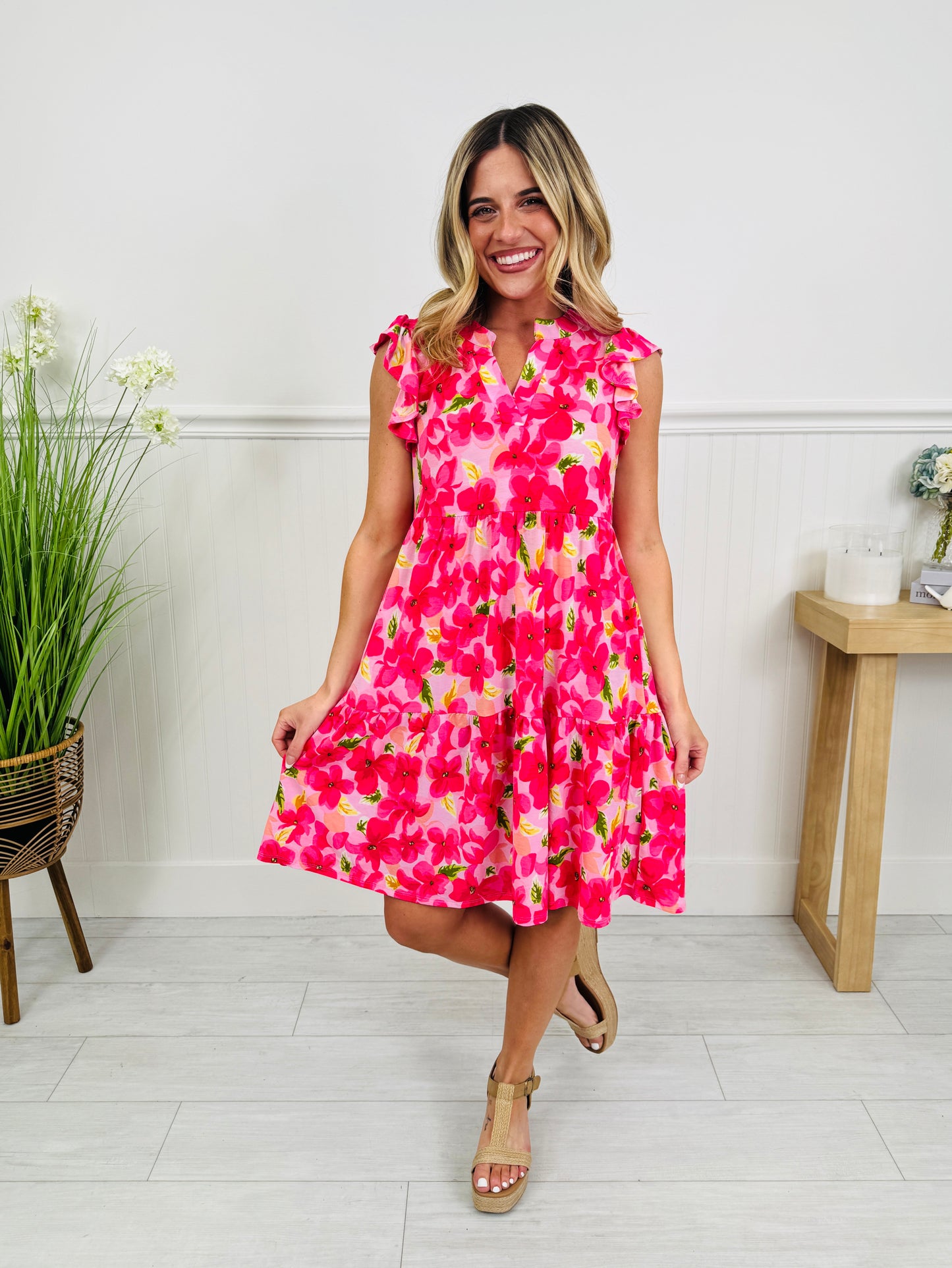 Sunshine on Repeat Dress in Charleston Print