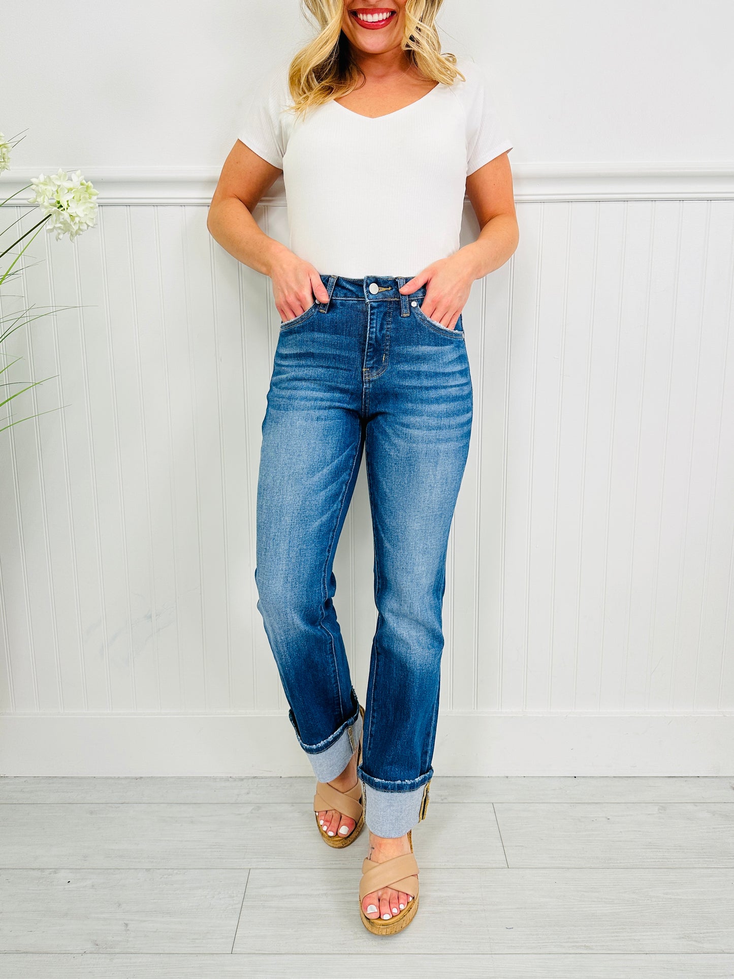 Get It Straight Tummy Control Straight Jeans