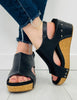 Effortless Dazzle Wedges In Black Combo
