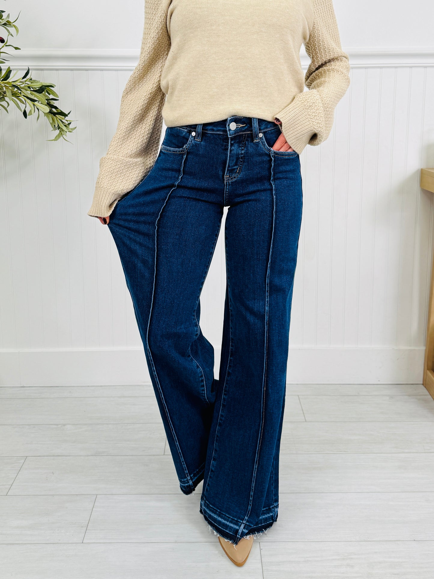 Seam To Impress Tummy Control Retro Wide Leg Jeans