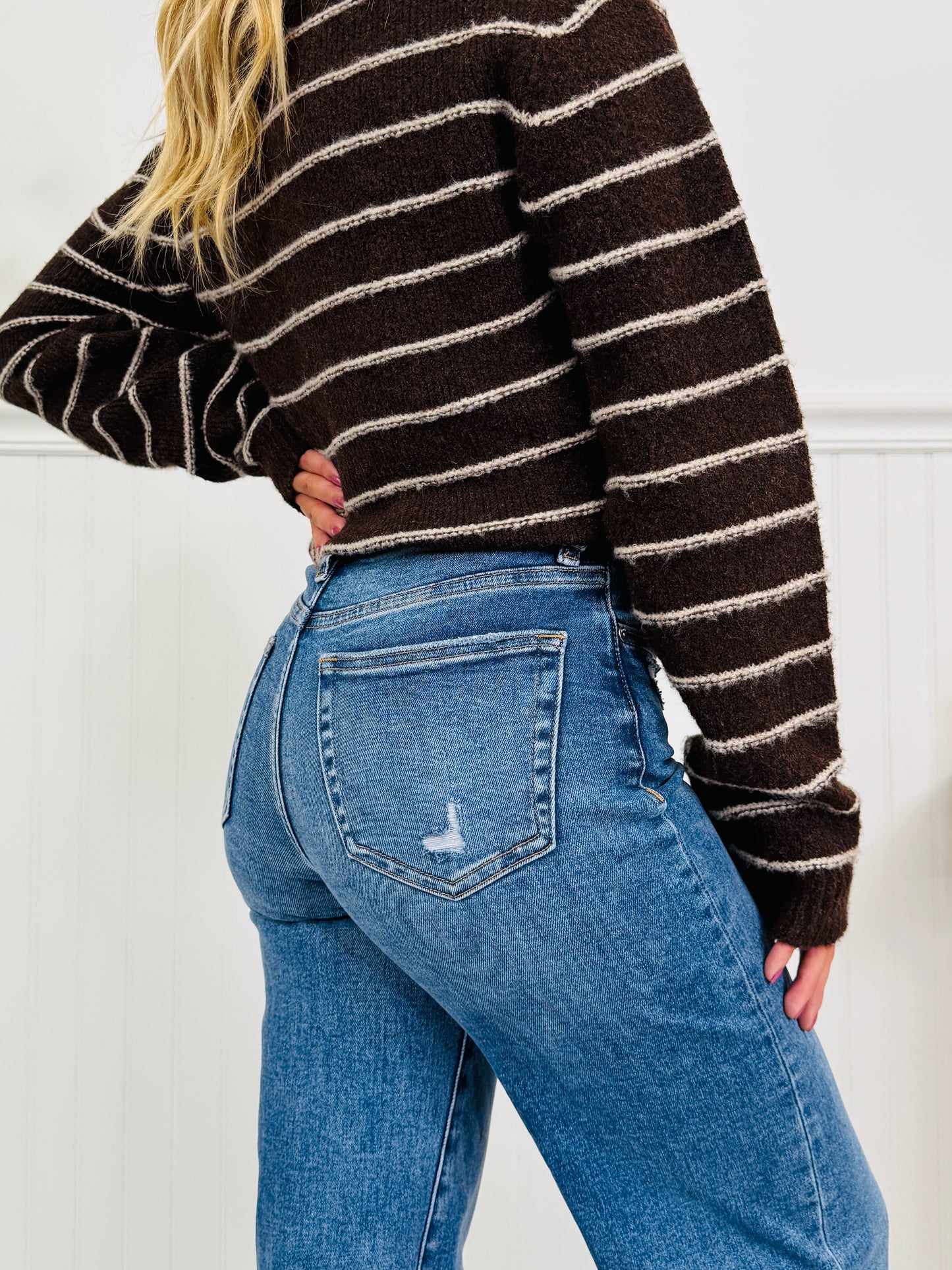 Fall Into Trend Wide Leg Tummy Control Trouser Jeans