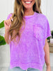 Faded Flirt Top In Multiple Colors
