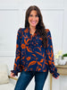 Midnight Poppy Top