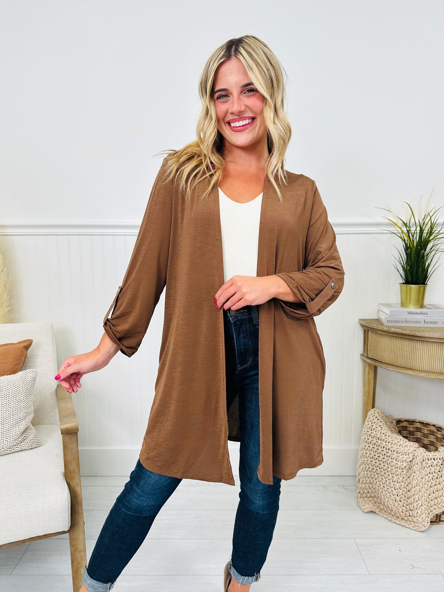 Fall Into Style Wrinkle Free Cardigan- Multiple Colors!