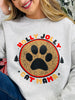 Holly Jolly Cat Mama Graphic Crewneck Sweatshirt
