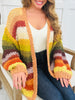 Sunset Trails Cardigan In Autumn Leaves