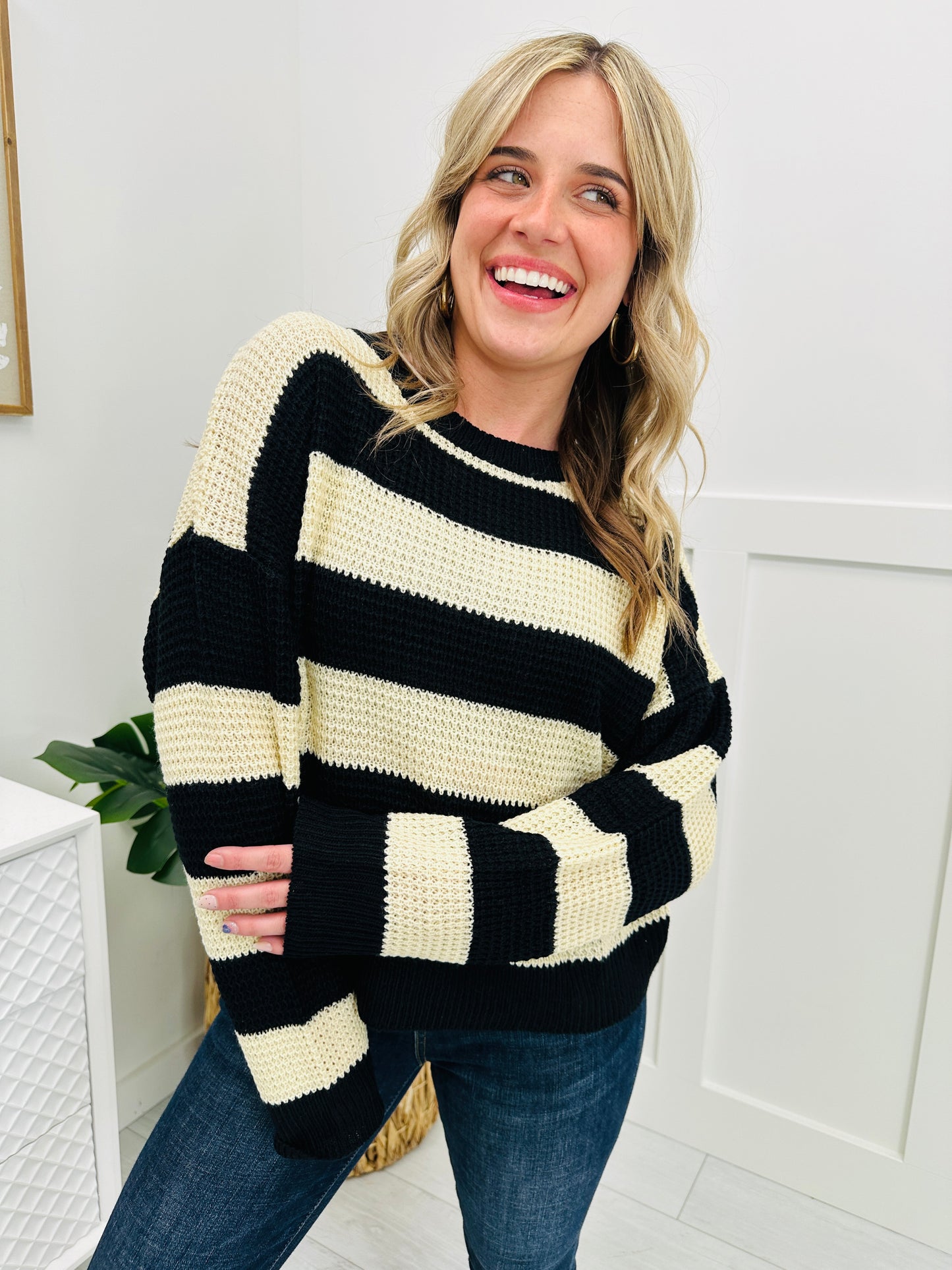 Seasonal Stripes Sweater- Multiple Colors!