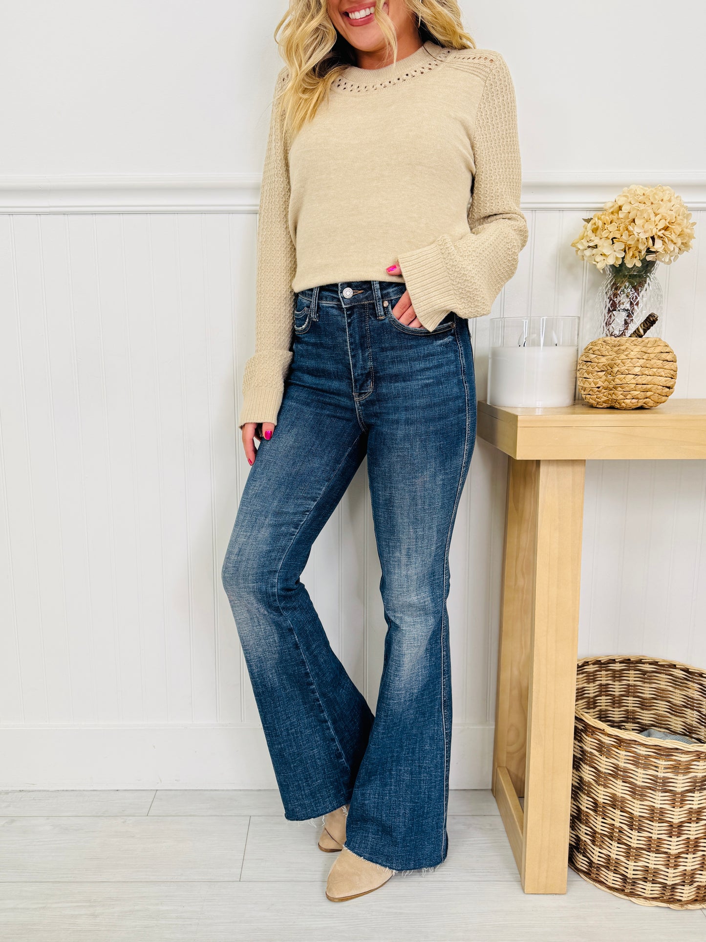 Judy Blue Trifecta Flare Tummy Control Butt Lifting Flare Jeans