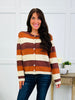 October Mood Cardigan In Brown/Terra Cotta