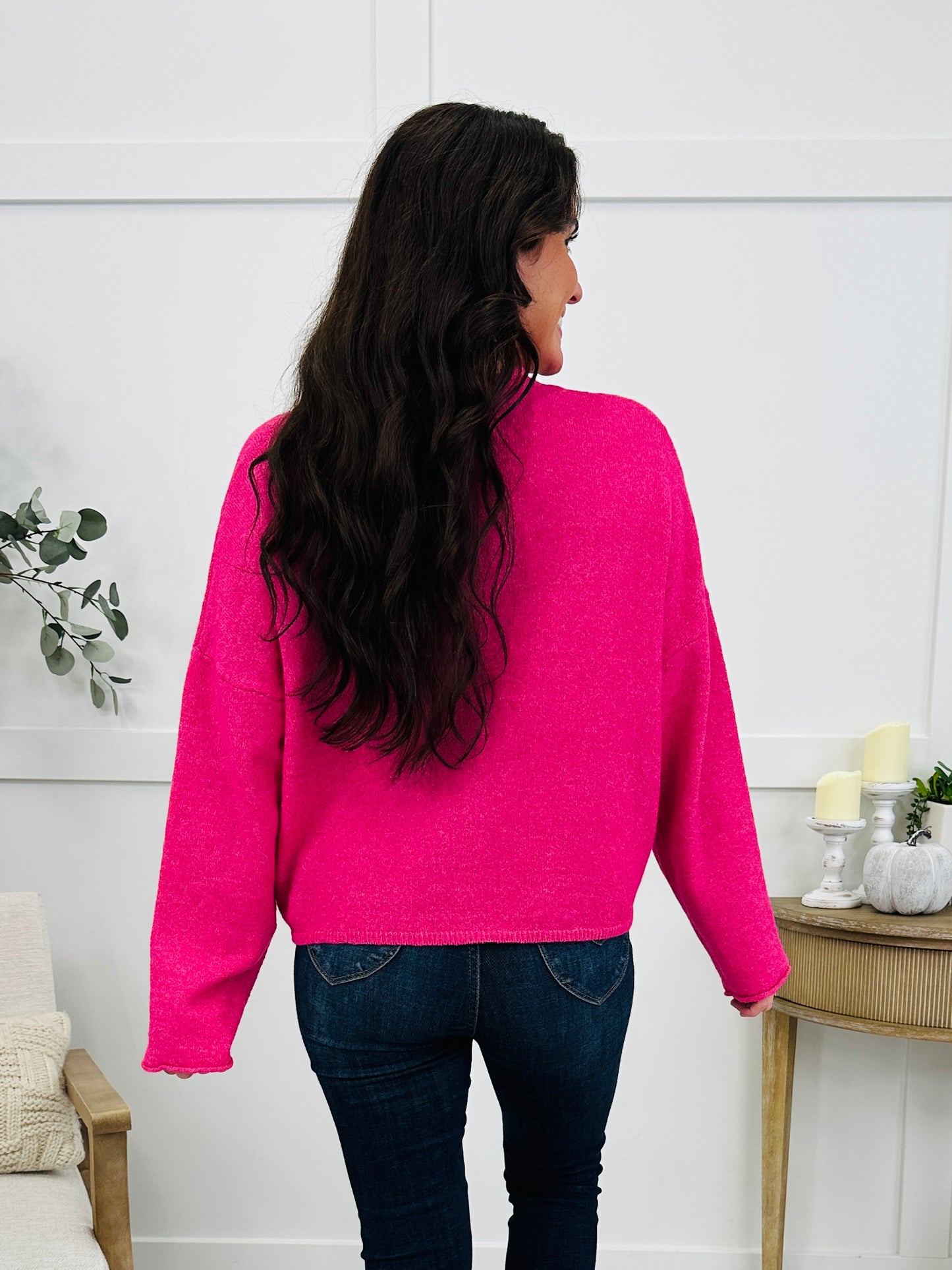 Keep It Classic Cardigan In Hot Pink