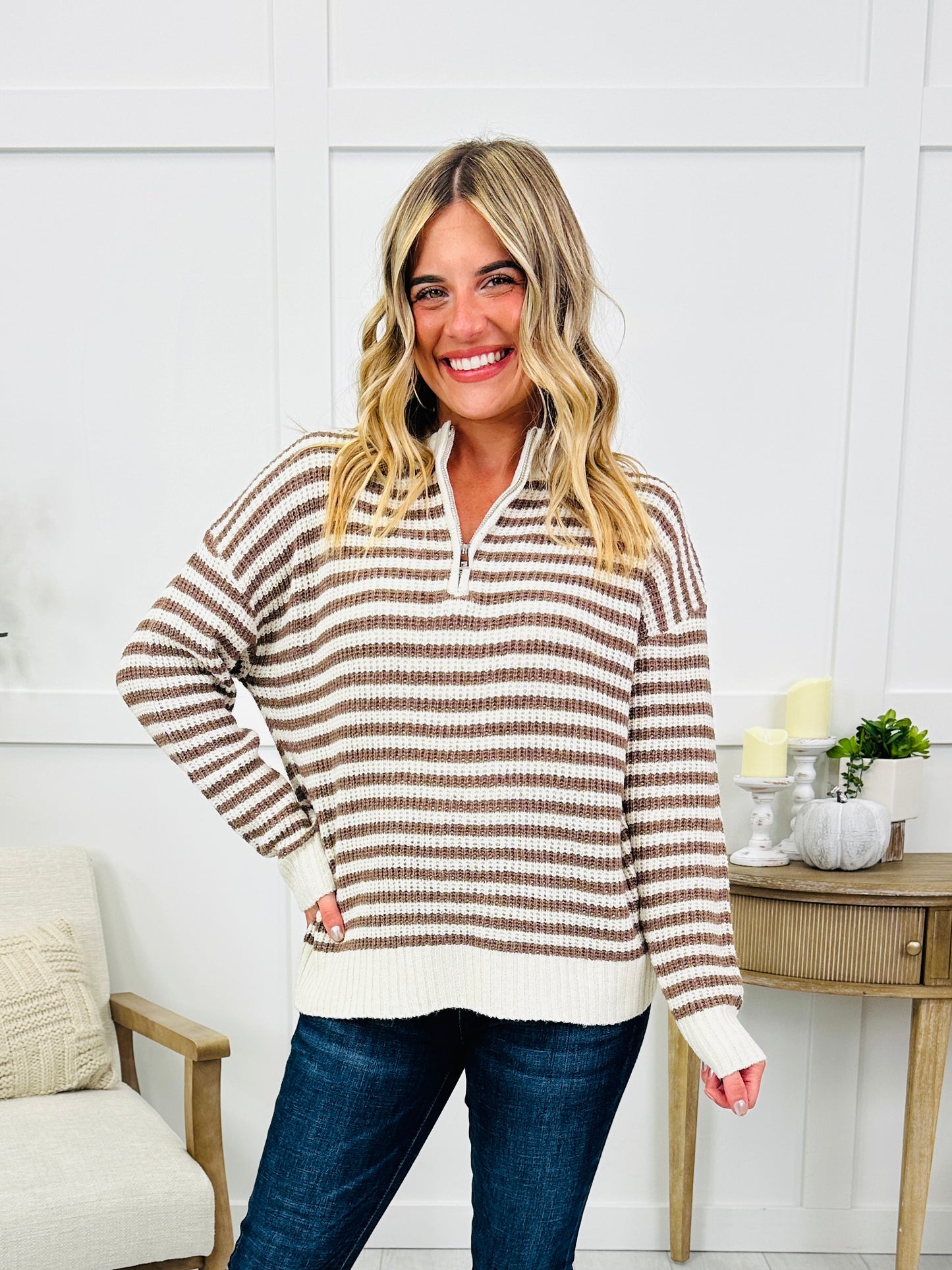 The Ridge Quarter Zip In Mocha