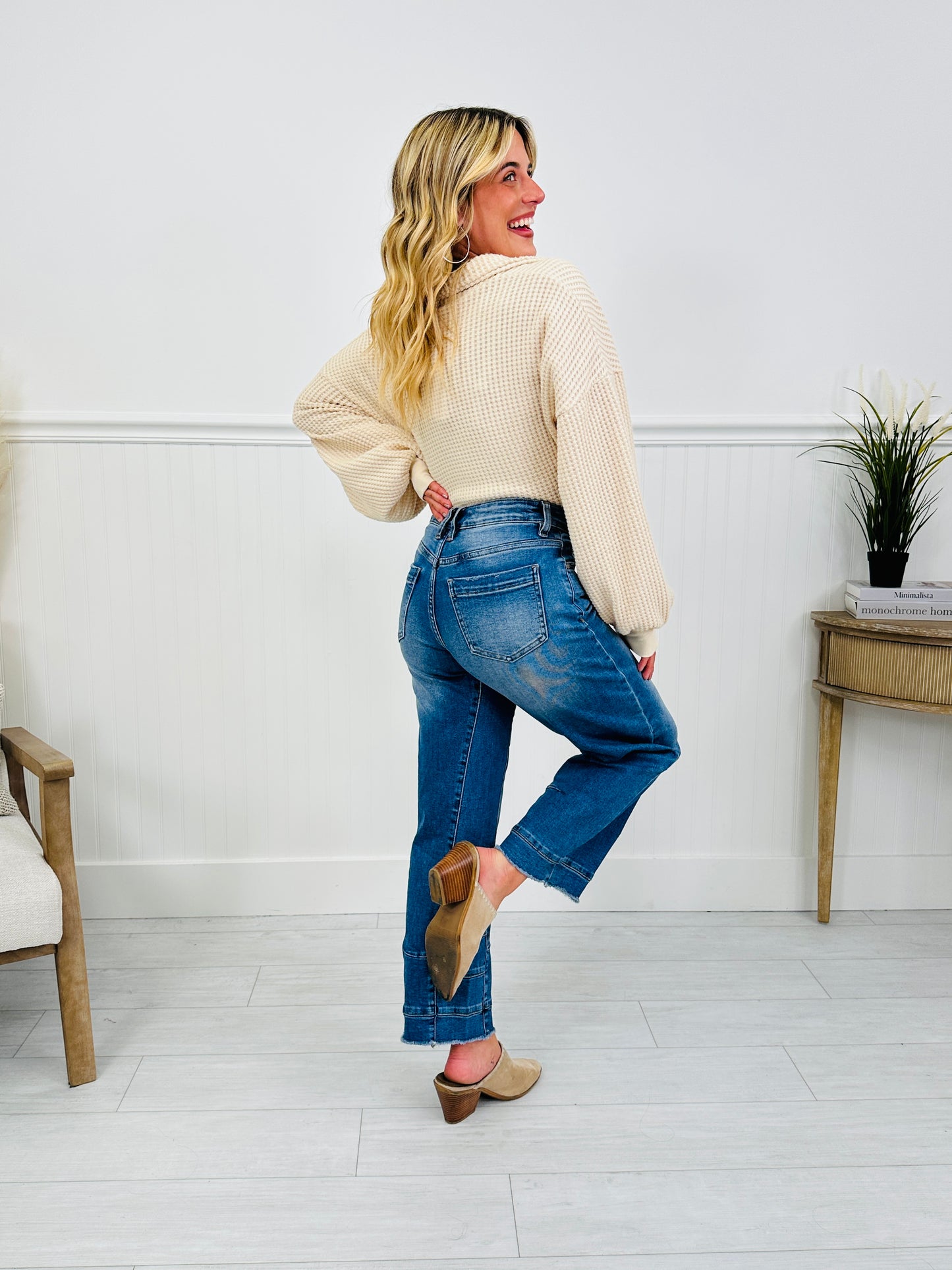 Be Basic Barrel Jeans with Tummy Control