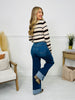 Follow The Trend Wide Leg Tummy Control Cuffed Jeans