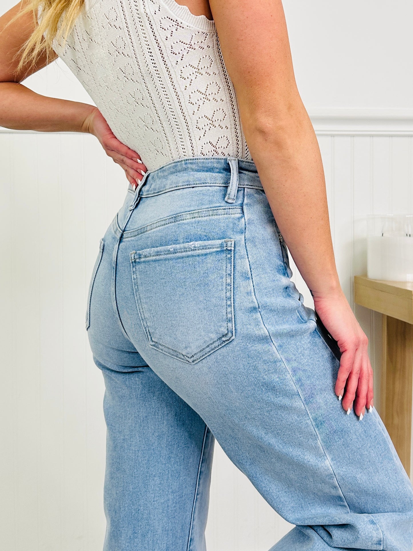 Be Bold Slim Barrel Tummy Control Jeans