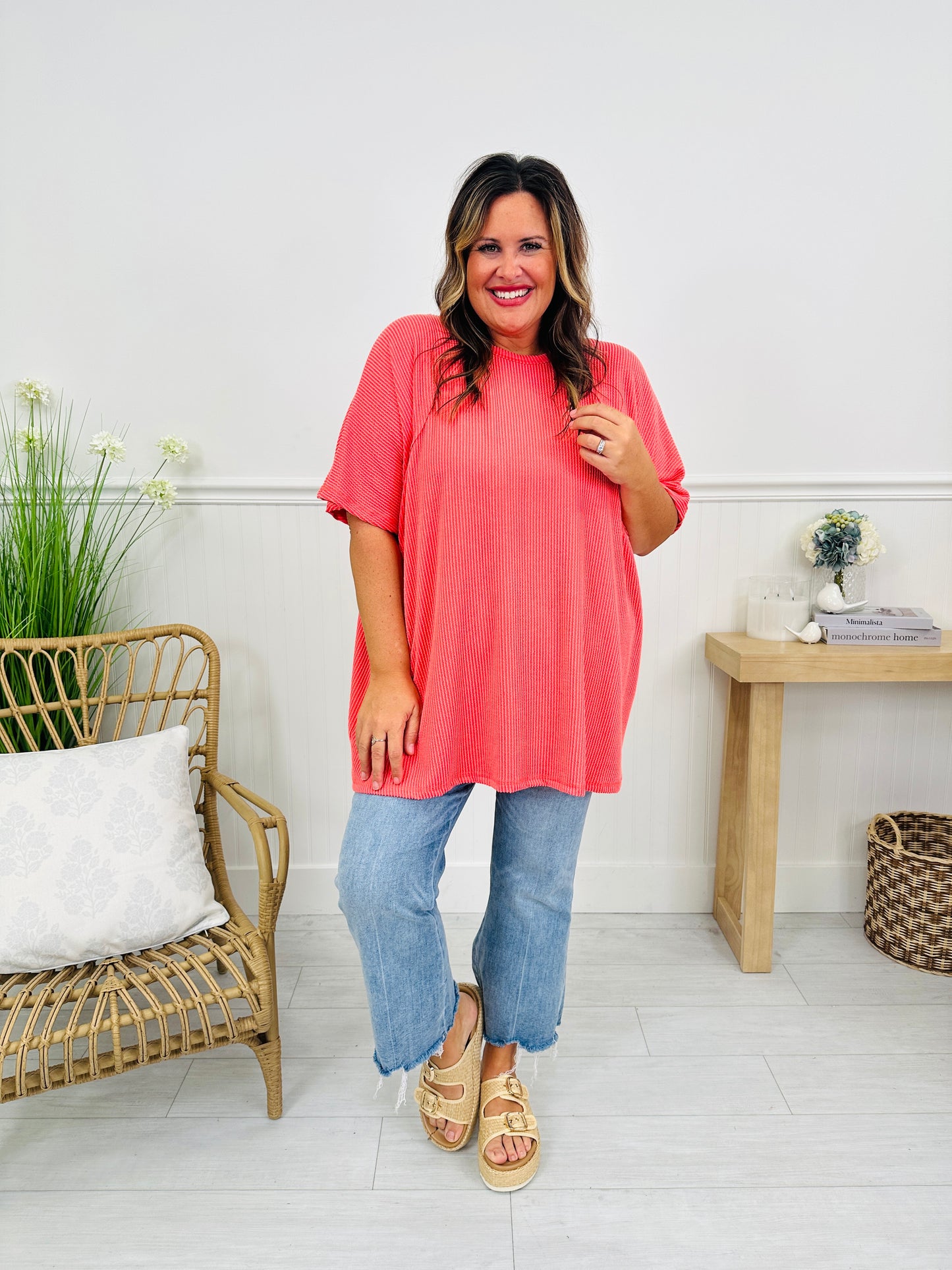 Pop of Color Top in Multiple Colors