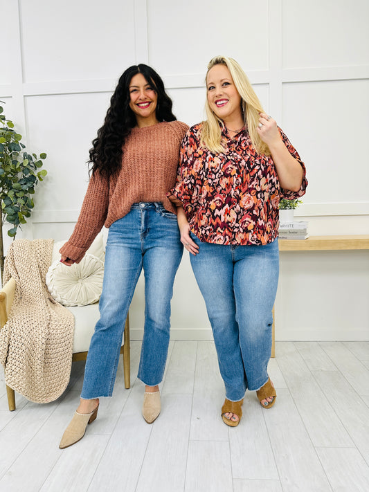 Mica Fray All Day Straight Leg Jeans in Reg/Curvy