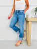 Show Up In Style Tummy Control Cropped Straight Jeans