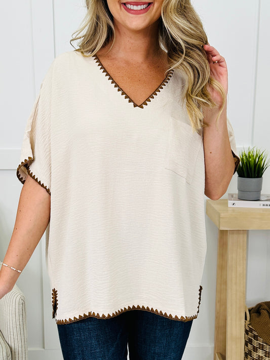 Stitch In The Daylight Top- Multiple Colors!