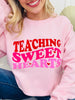 Teaching Sweethearts Graphic Crewneck Sweatshirt