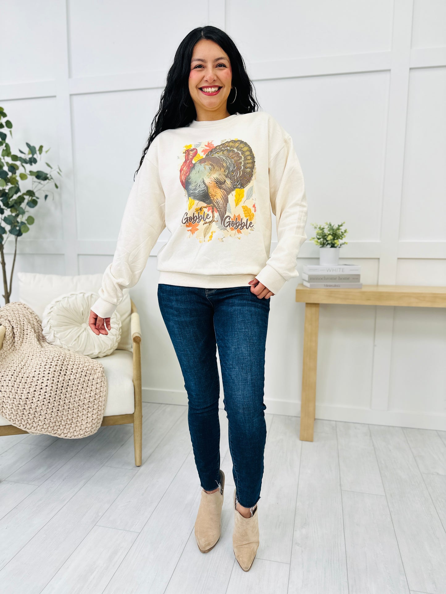 REG/CURVY Gobble Gobble Til You Wobble Graphic Sweatshirt