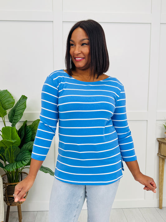 Fading Memories Top In Blue