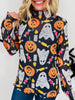 Spooky Things Mesh Top In Trick Or Treat Print
