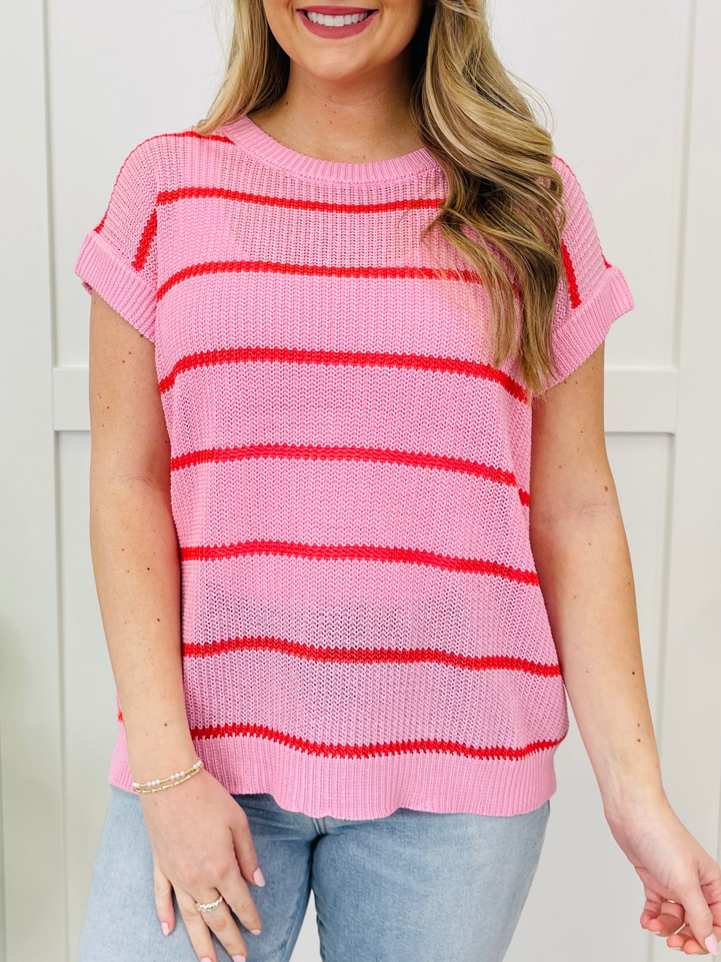 Quiet Coast Top In Pink