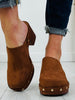 Saddlewood Studded Clog In Brown