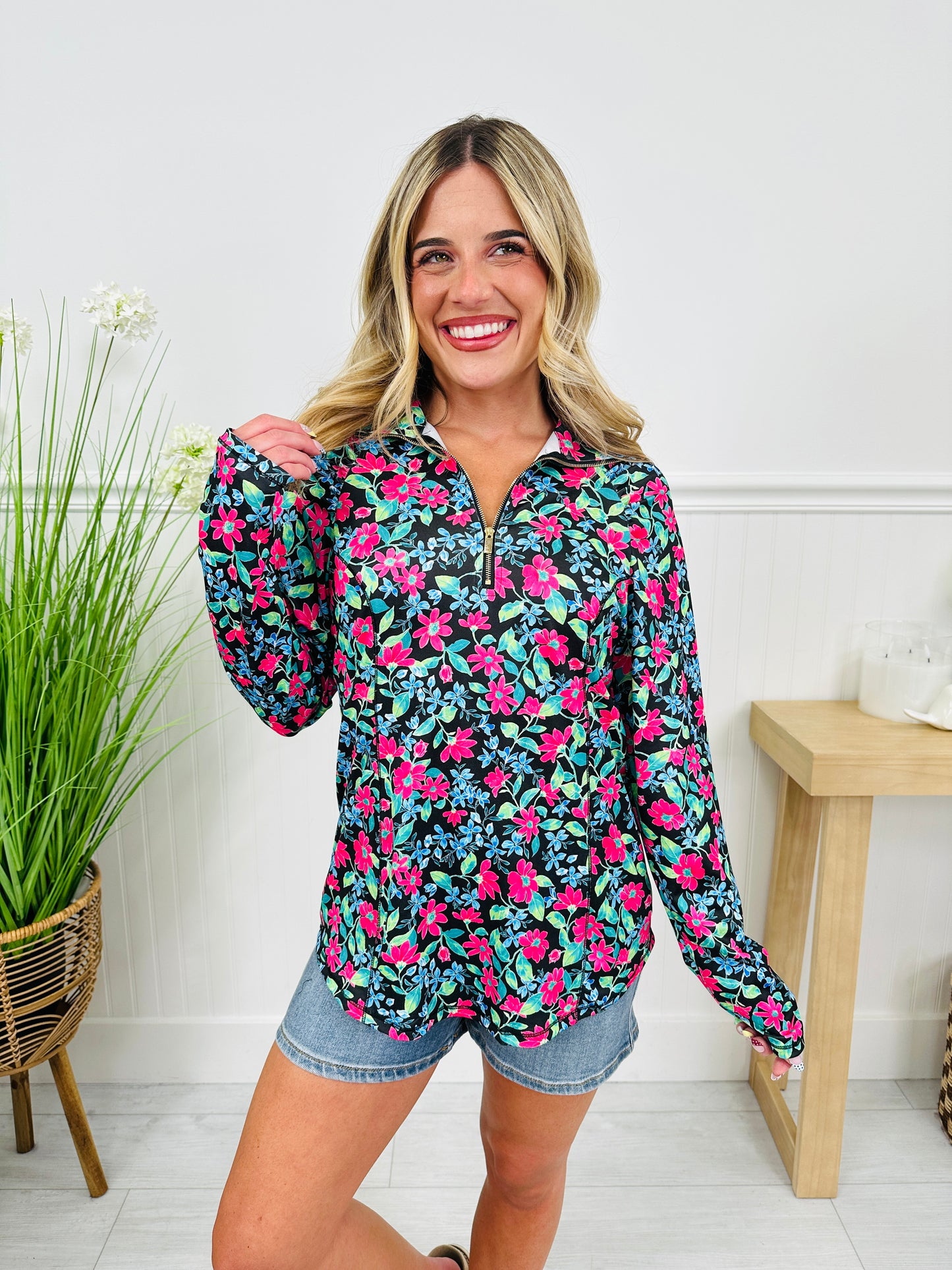 Where Spring Begins Top in Inlet Beach Print