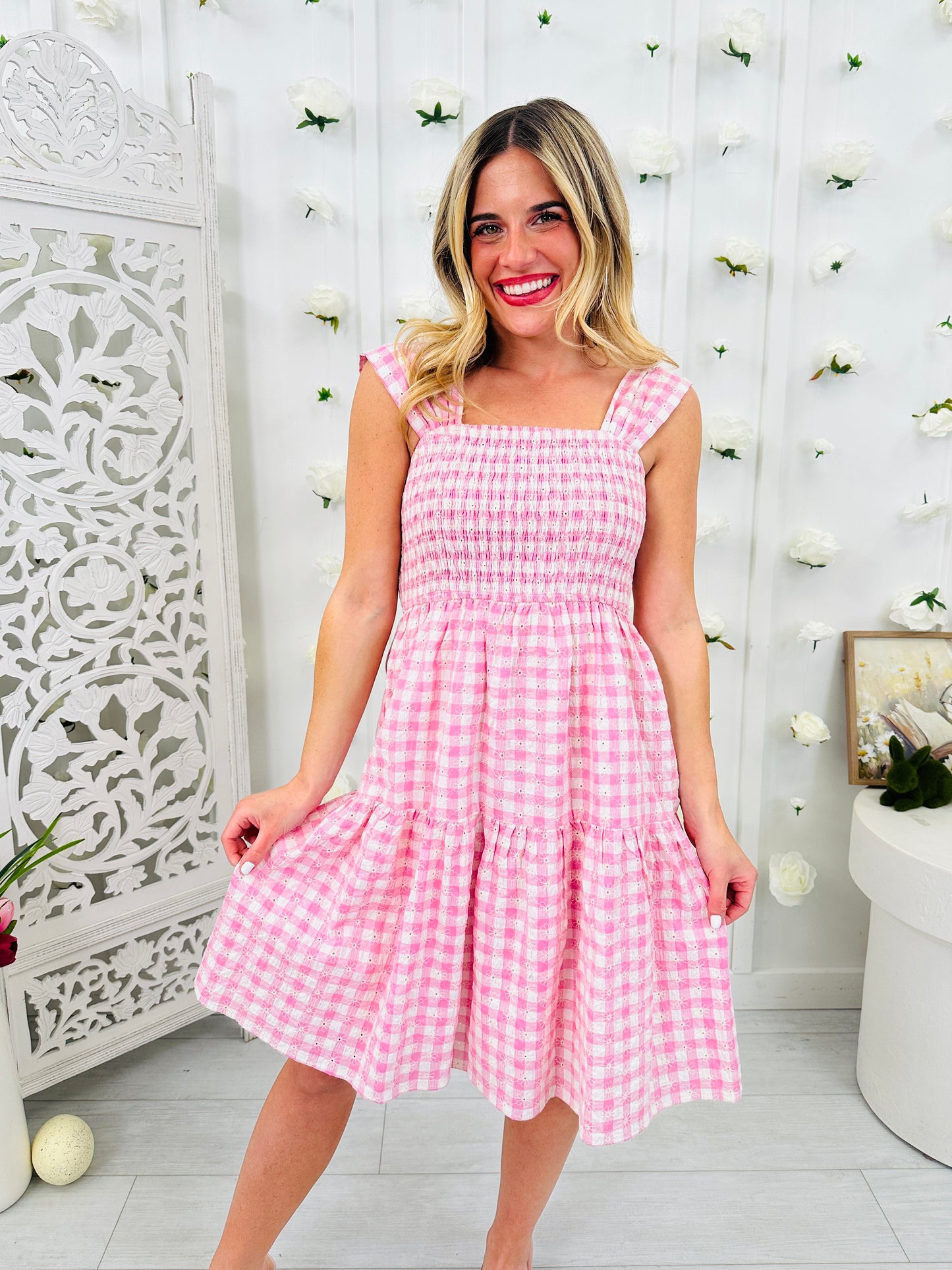 Gracefully Gingham Dress in Multiple Colors