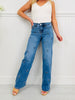 Butterfly Bliss Tummy Control Wide Leg Jeans