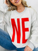 Nebraska Reversible NE Graphic Crewneck Sweatshirt