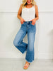 Can't Get Enough Cropped Wide Leg Tummy Control Jeans